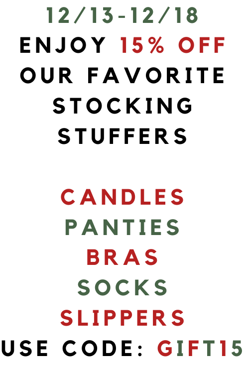 Enjoy 15% off select items 12/13-12/18